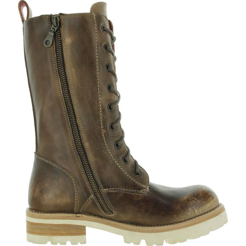 Bed Stu Womens Posh Brown Distressed Leather Combat & Lace-up Boots Shoes NWT - Picture 2 of 3